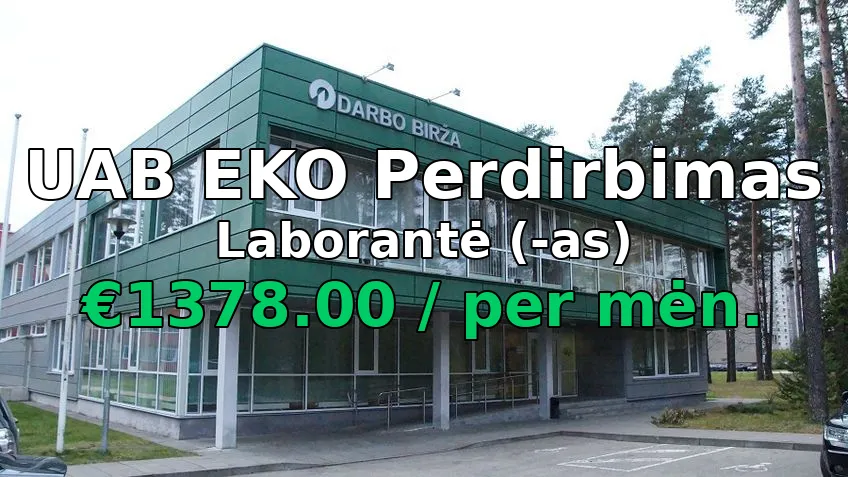 Laborantė (-as)
