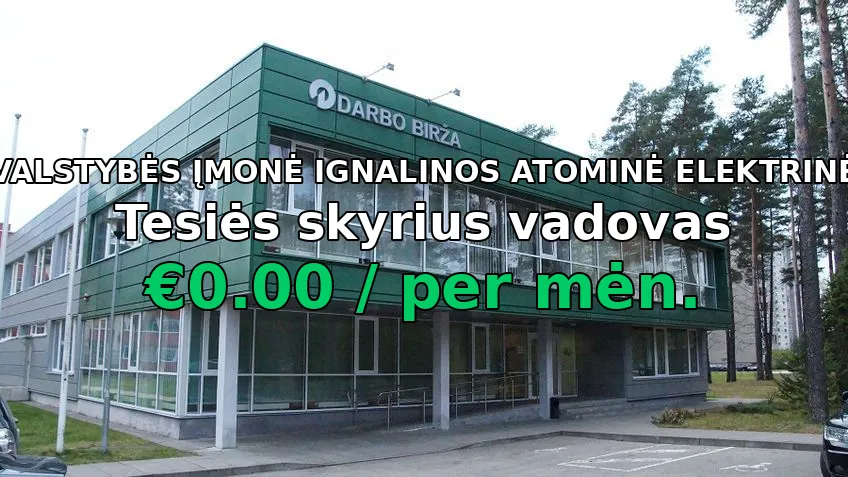 Tesiės skyrius vadovas