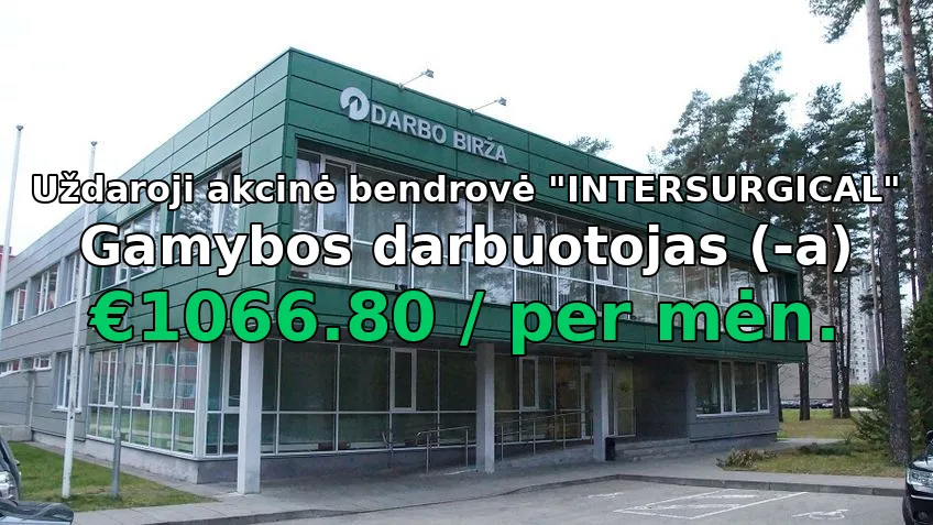 Gamybos darbuotojas (-a)